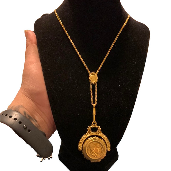 Goldette Jewelry - Goldette Napoleon Medallion Lockette with Vintage Aesthetic